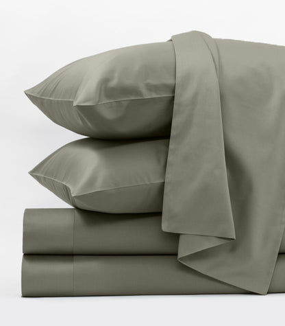 Bhumi Organic Cotton - Sateen Sheet Set - Made To Order - Eucalyptus