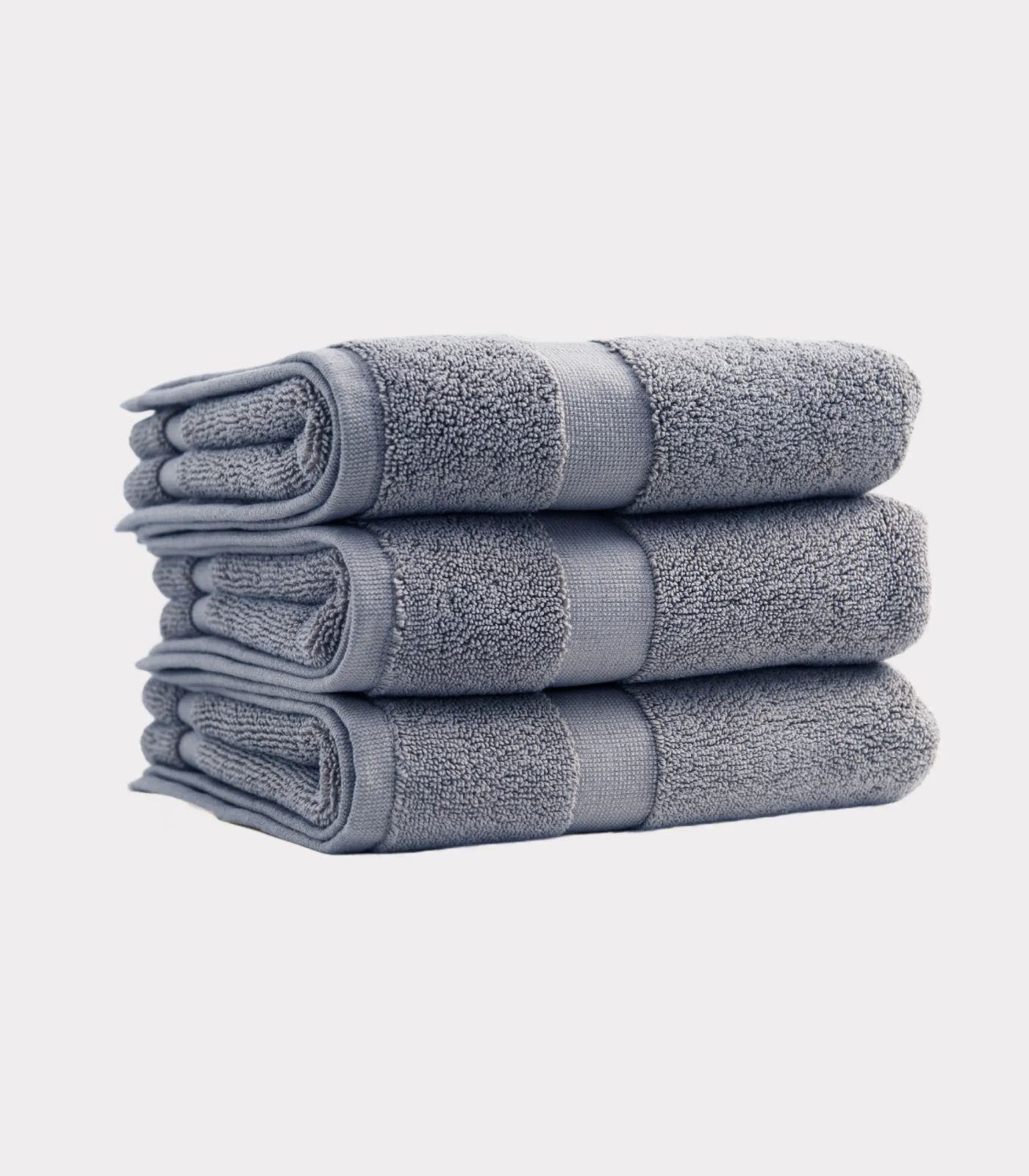 Organic Cotton - Dry Off In Style Bath Towel (3 Pack) - Granite Blue