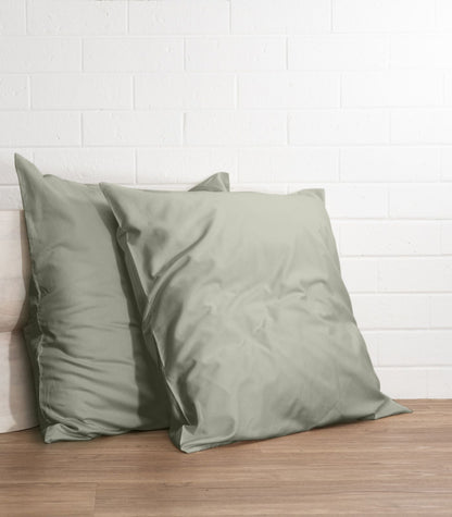 Bhumi Organic Cotton - Sateen Pillow Cases (pair) - European - Lily