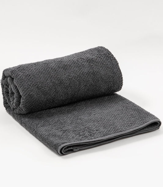 Bhumi Organic Cotton - Twill Bath Sheet - Dark Grey