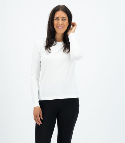 Bhumi Organic Cotton - Basic Long Sleeve Top (3 Pack) - White