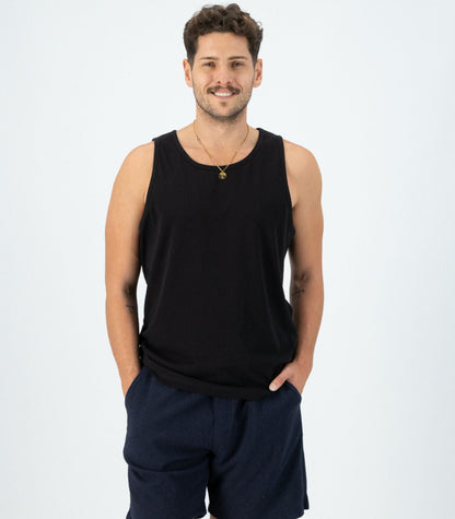 Bhumi Organic Cotton - Men’s Tank Top (3 Pack) - Black