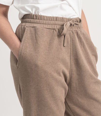 Bhumi Organic Cotton - Track Pant - Taupe Melange