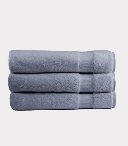 Bhumi Organic Cotton - Bath Sheet - 3 Pack - Granite Blue