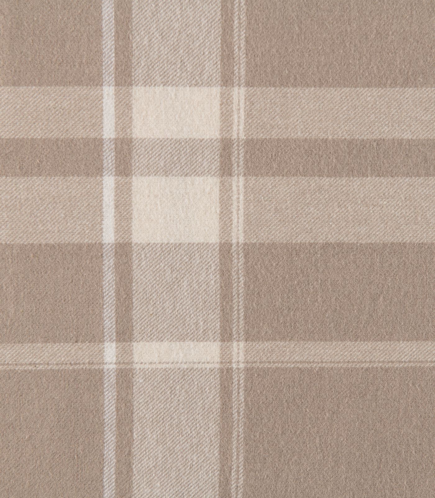 Bhumi Organic Cotton - Fitted - Flannelette Sheet - Plaid - Golden Taupe Plaid