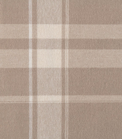 Bhumi Organic Cotton - Fitted - Flannelette Sheet - Plaid - Golden Taupe Plaid