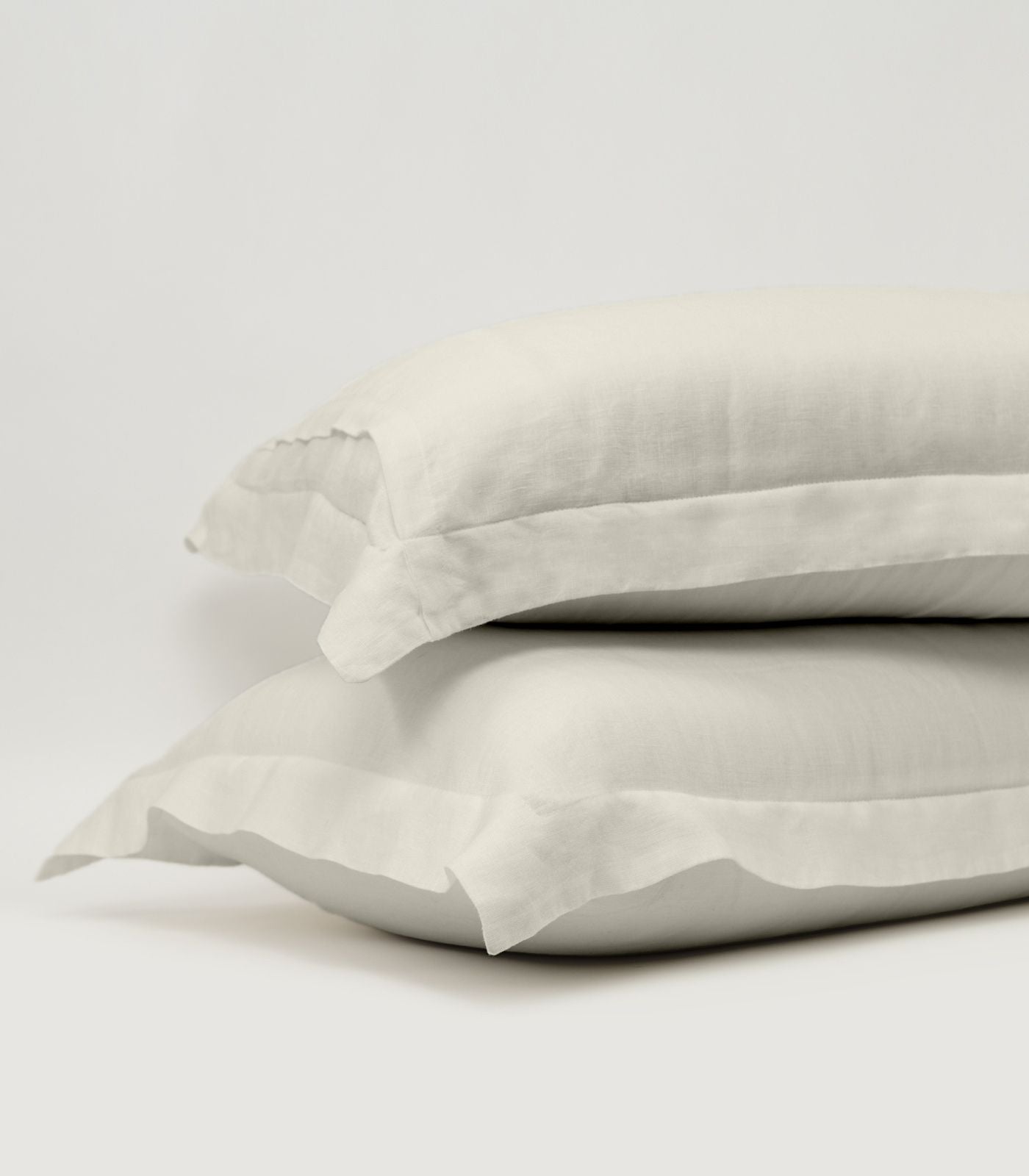 Bhumi Organic Cotton - Linen Pillow Cases (Pair) - Ice