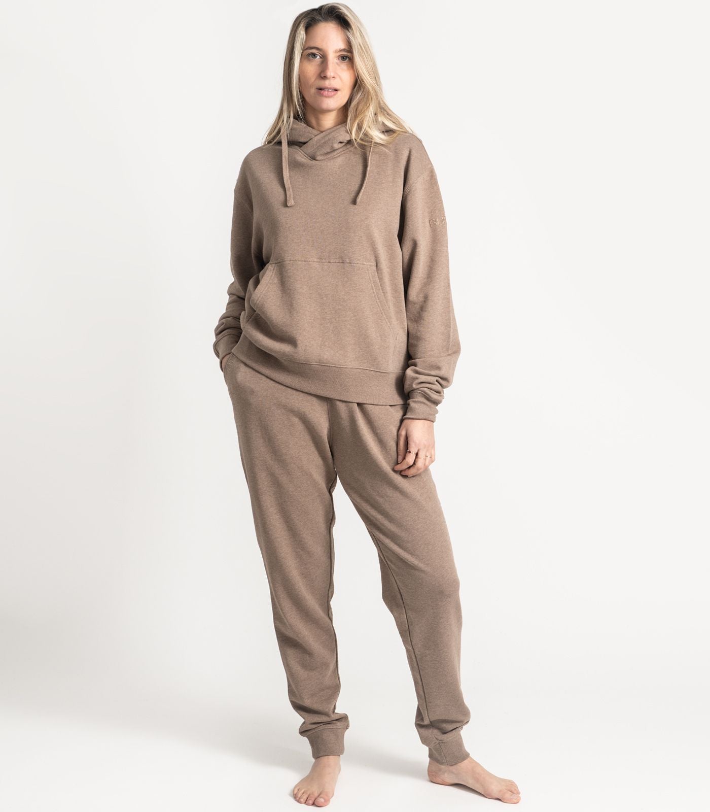 Bhumi Organic Cotton - Track Pant - Taupe Melange