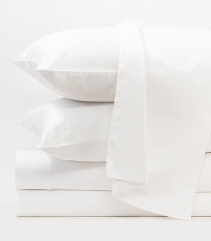 Bhumi Organic Cotton - Sateen Sheet Set - Made To Order - White