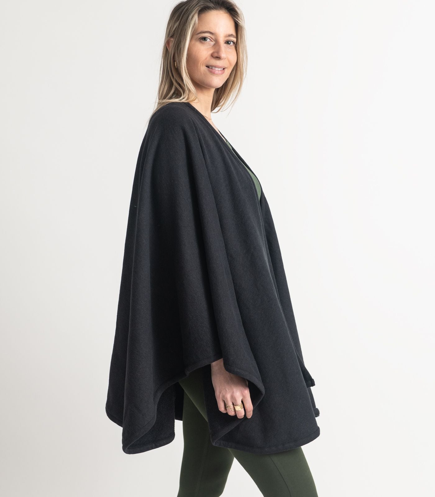 Bhumi Organic Cotton - Fleece Wrap - Charcoal Melange