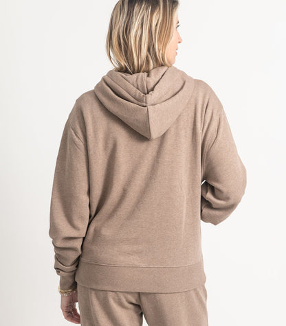 Bhumi Organic Cotton - Hoodie - Logo - Taupe Melange