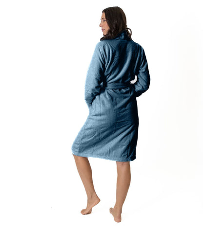 Bhumi Organic Cotton - Spa Robe - Indian Teal