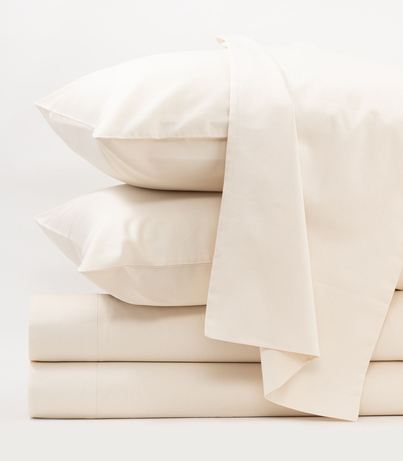 Bhumi Organic Cotton - Percale Sheet Set - Natural