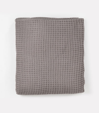 Bhumi Organic Cotton - Waffle Blanket - Silver Grey