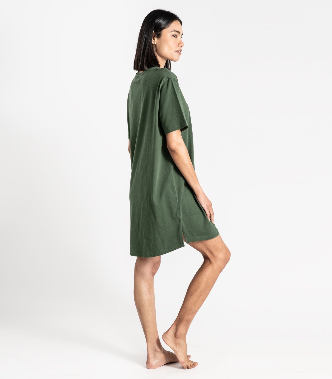 Bhumi Organic Cotton - Jersey Knit Sleep Tee - Kombu Green