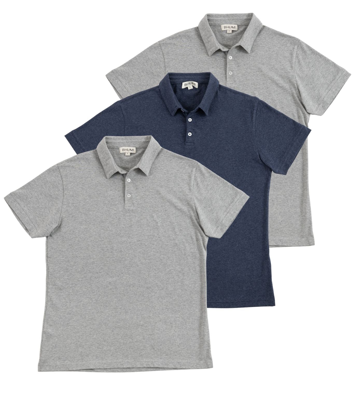 Bhumi Organic Cotton - Polo Shirt (3 Pack)