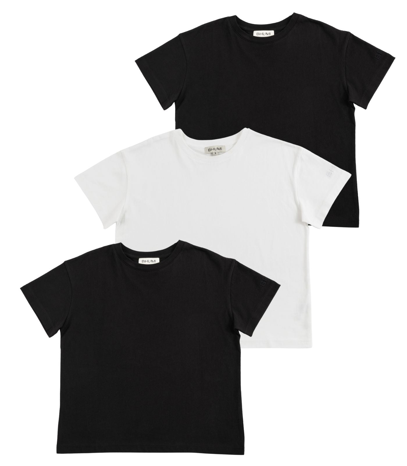 Bhumi Organic Cotton - Oversized Boxy Tee (3 Pack)