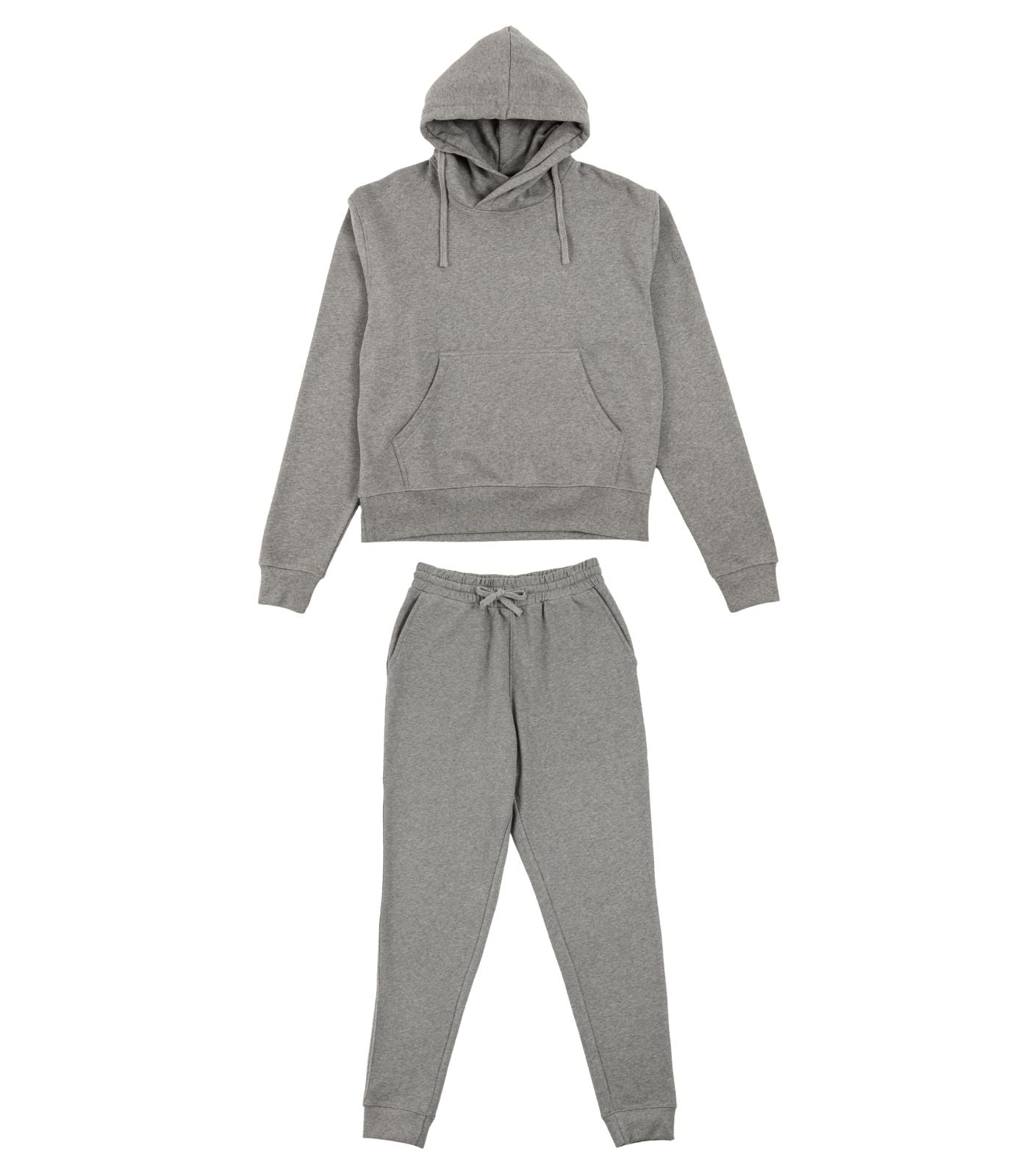 Hoodie Grey Cotton Tracksuit Bottoms Organic Cotton Joggers And