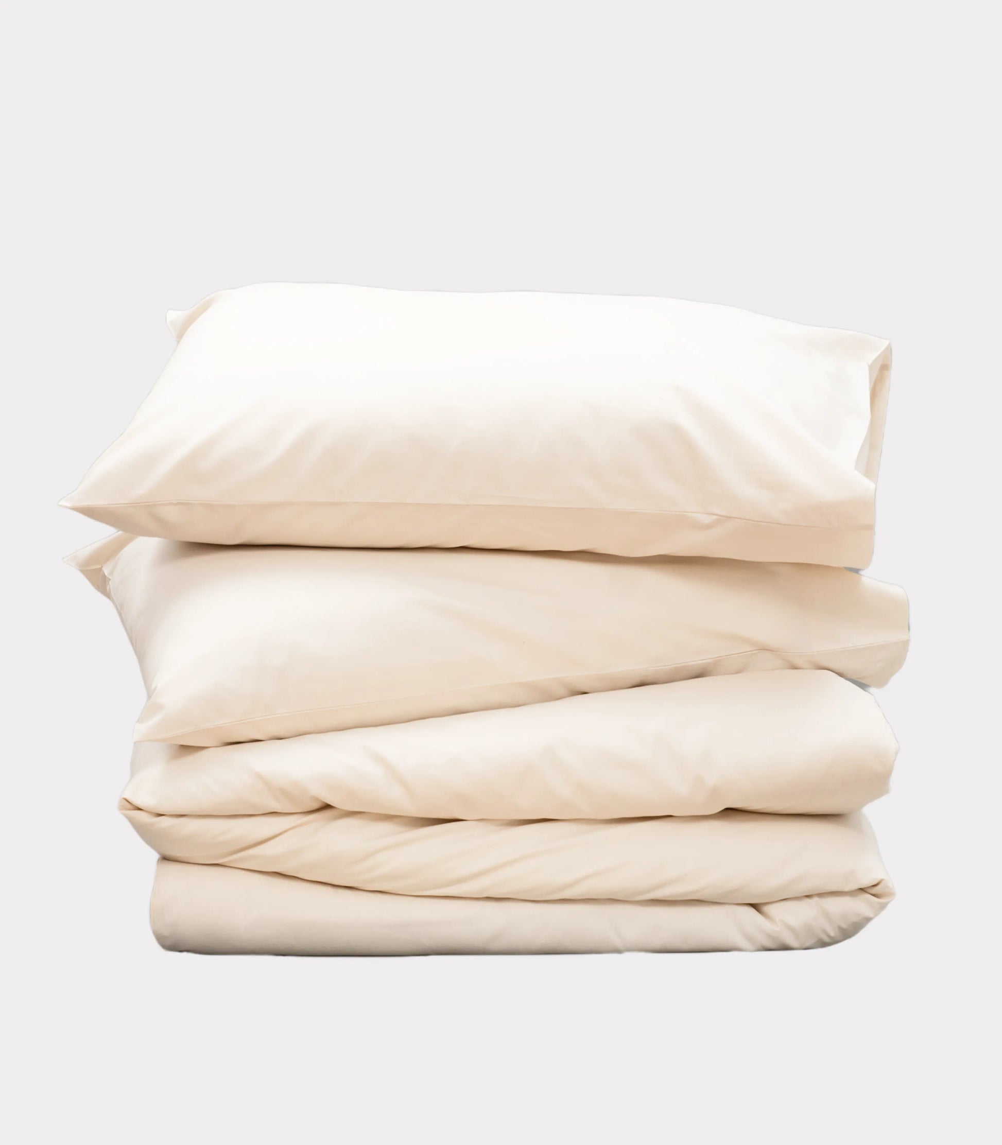 Bhumi Organic Cotton - Percale Plain Quilt Cover - Natural