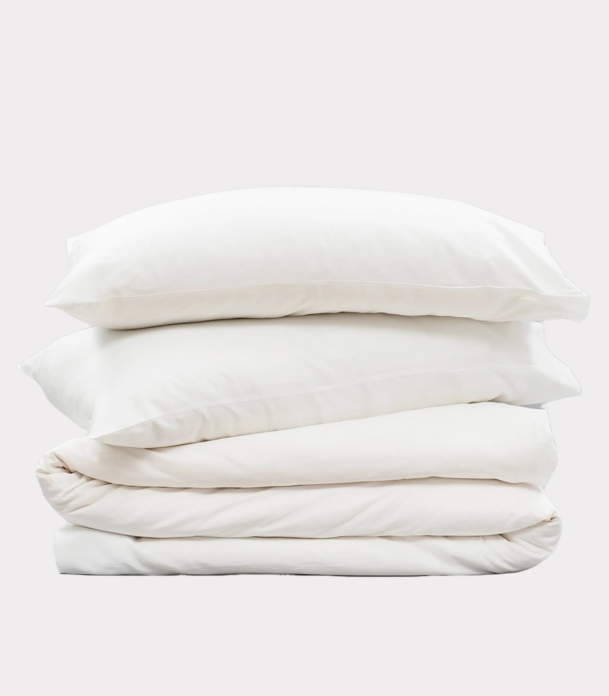 Bhumi Organic Cotton - Percale Plain Duvet Cover - White