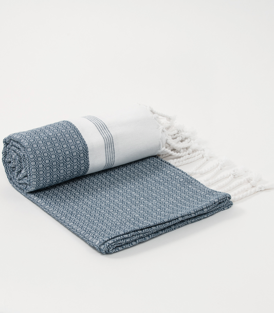 Bhumi Organic Cotton - Khadi Bath Sheet - Indian Teal