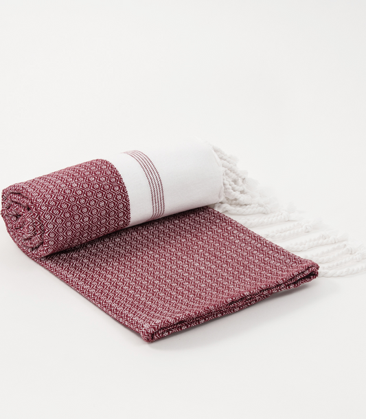 Bhumi Organic Cotton - Khadi Bath Sheet - Cabernet