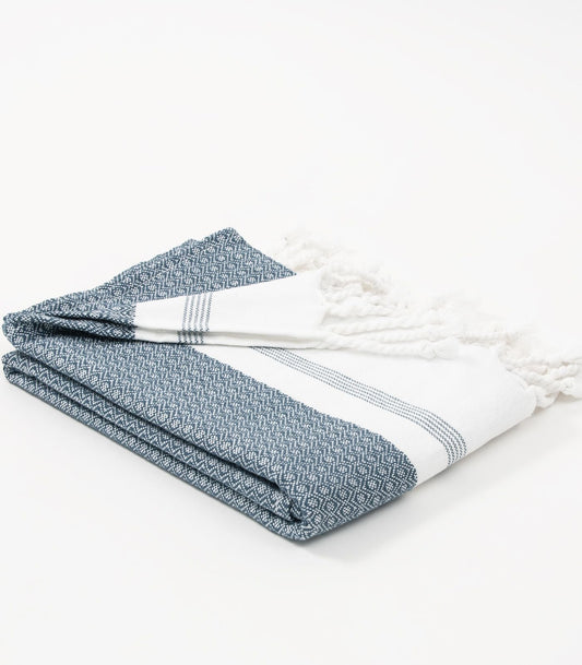 Bhumi Organic Cotton - Khadi Bath Towel - Indian Teal