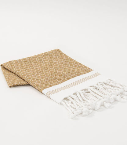 Bhumi Organic Cotton - Khadi Hand Towel - Golden Turmeric
