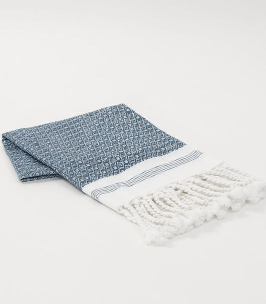 Bhumi Organic Cotton - Khadi Hand Towel - Indian Teal
