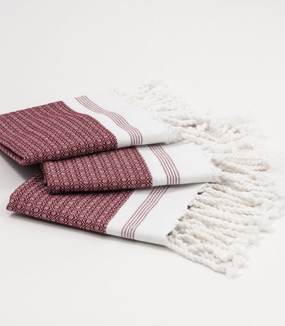 Bhumi Organic Cotton - Khadi Hand Towel - Cabernet