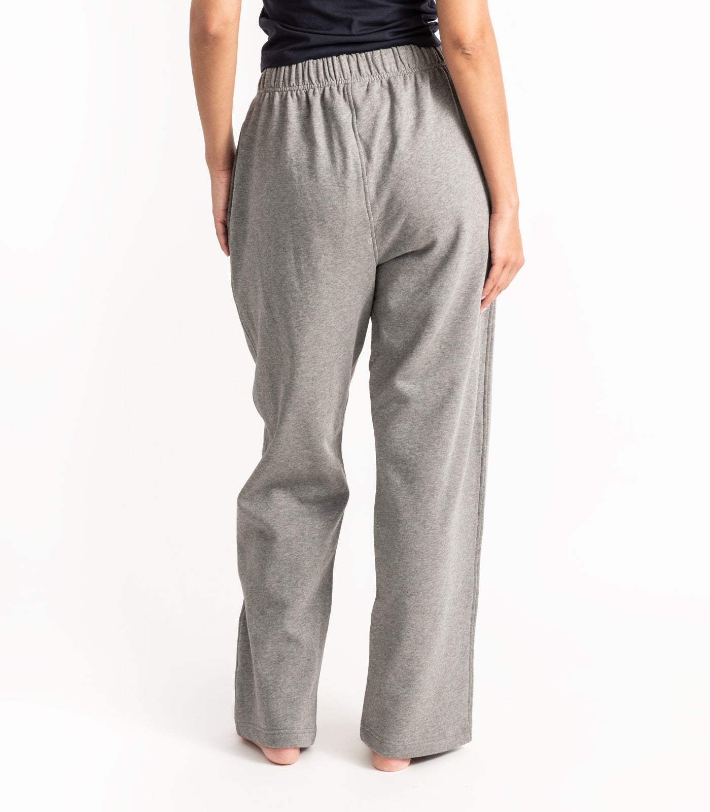 Bhumi Organic Cotton - Wide Leg Pant - Fleece - Graphite Melange