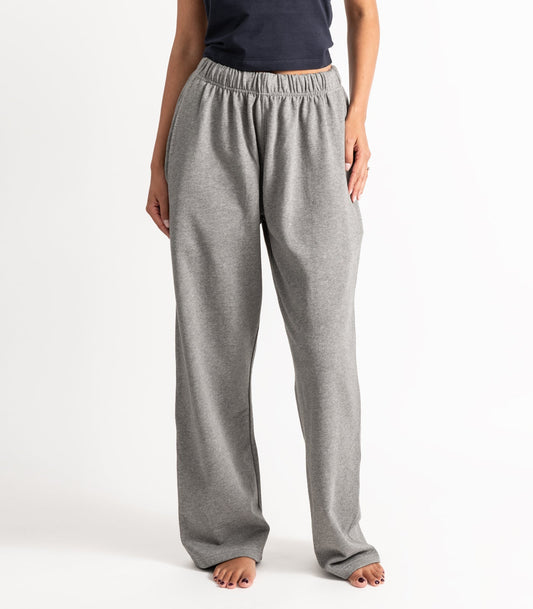 Bhumi Organic Cotton - Wide Leg Pant - Graphite Melange