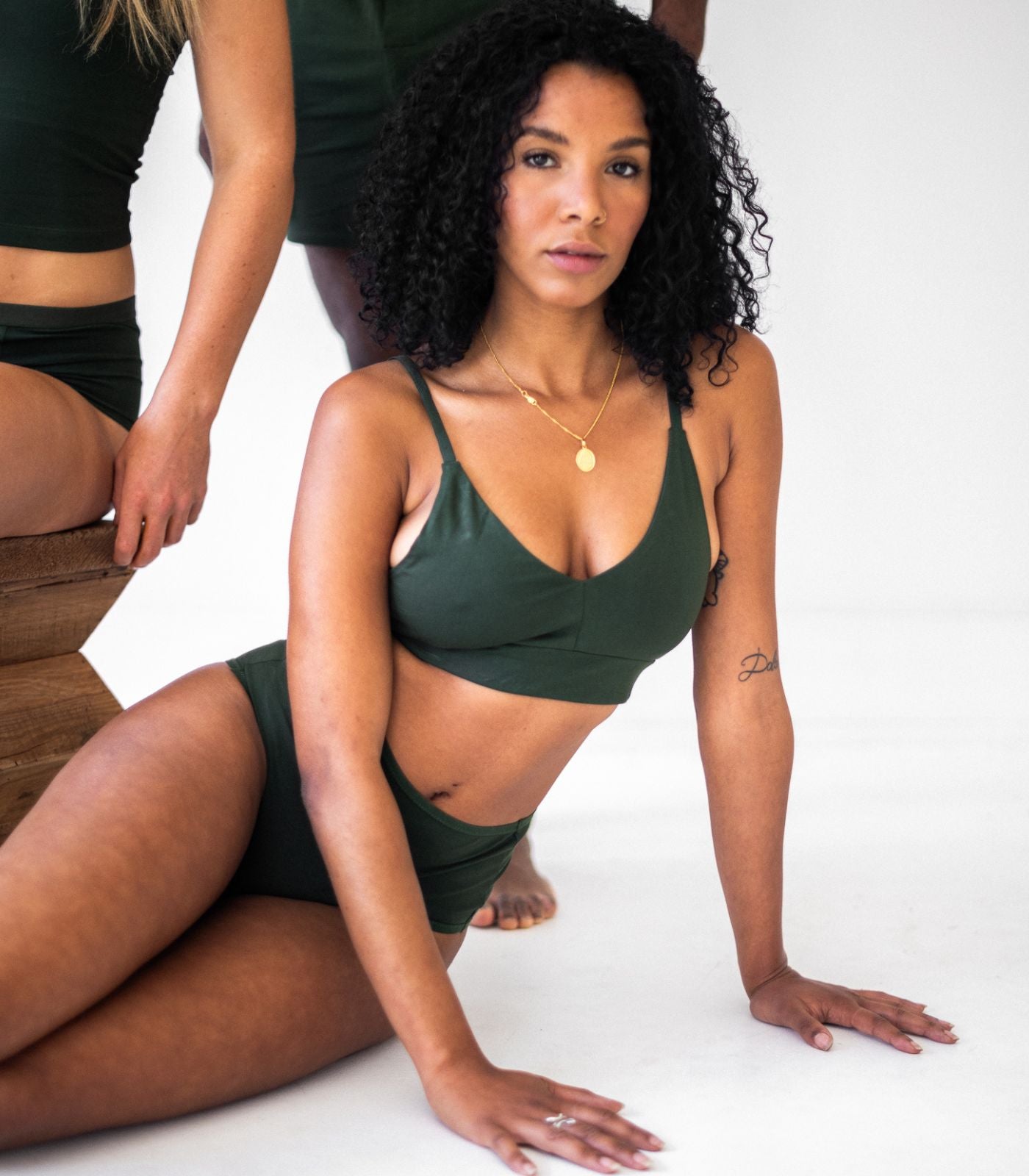 Bhumi Organic Cotton - Classic T-Shirt Bra - Kombu Green
