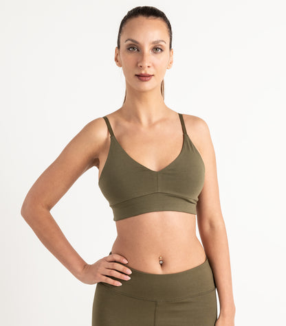 Bhumi Organic Cotton - Classic T-Shirt Bra - Dark Olive