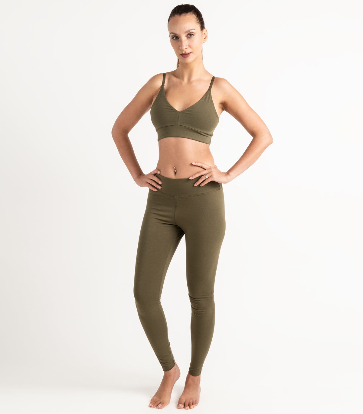 Bhumi Organic Cotton - Classic T-Shirt Bra - Dark Olive