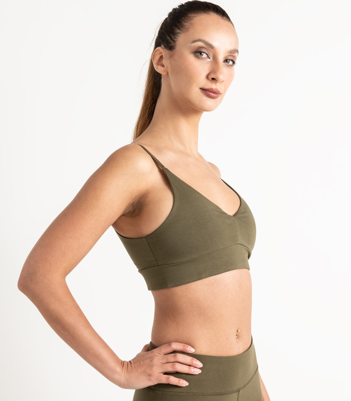 Bhumi Organic Cotton - Classic T-Shirt Bra - Dark Olive