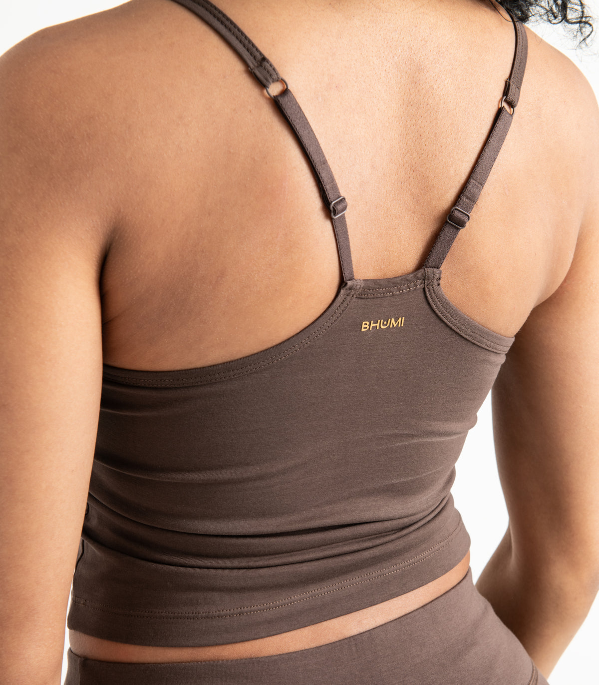 Bhumi Organic Cotton - Cropped Bra Top - Chocolate Martini