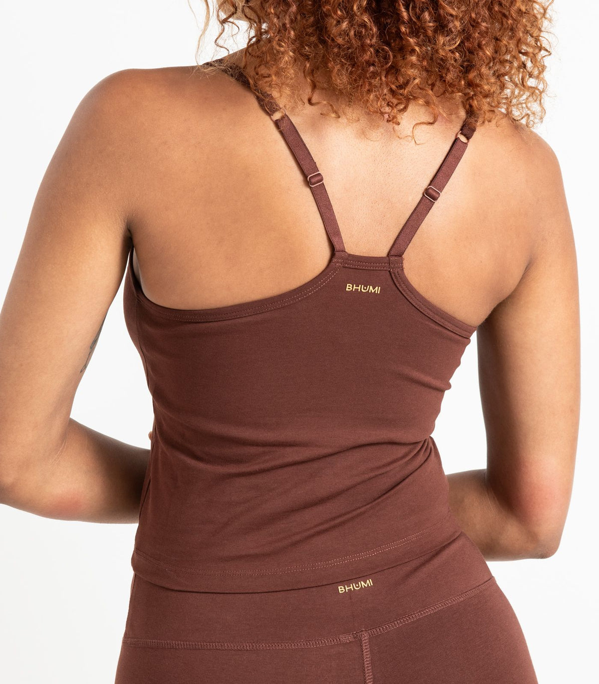 Bhumi Organic Cotton - Cropped Bra Top - Espresso