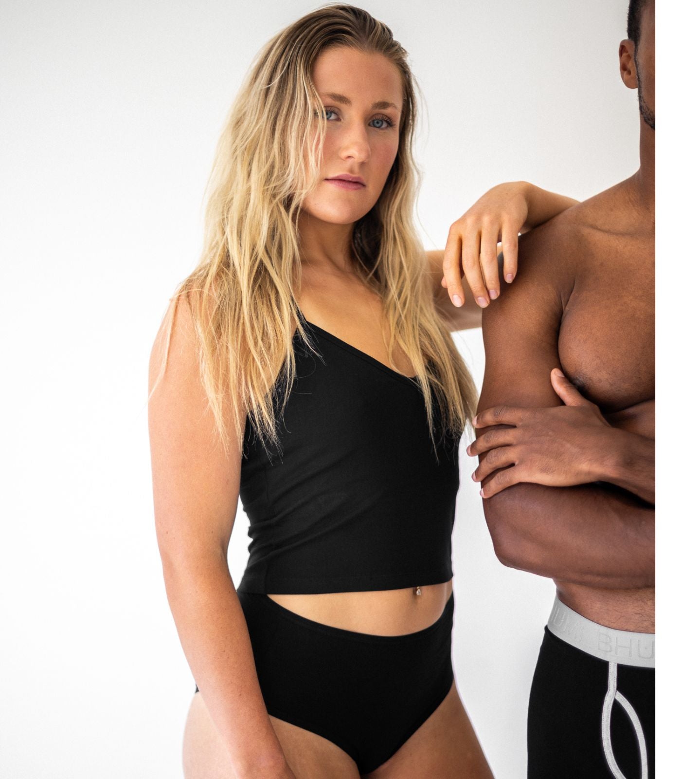 Bhumi Organic Cotton - Cropped Bra Top - Black