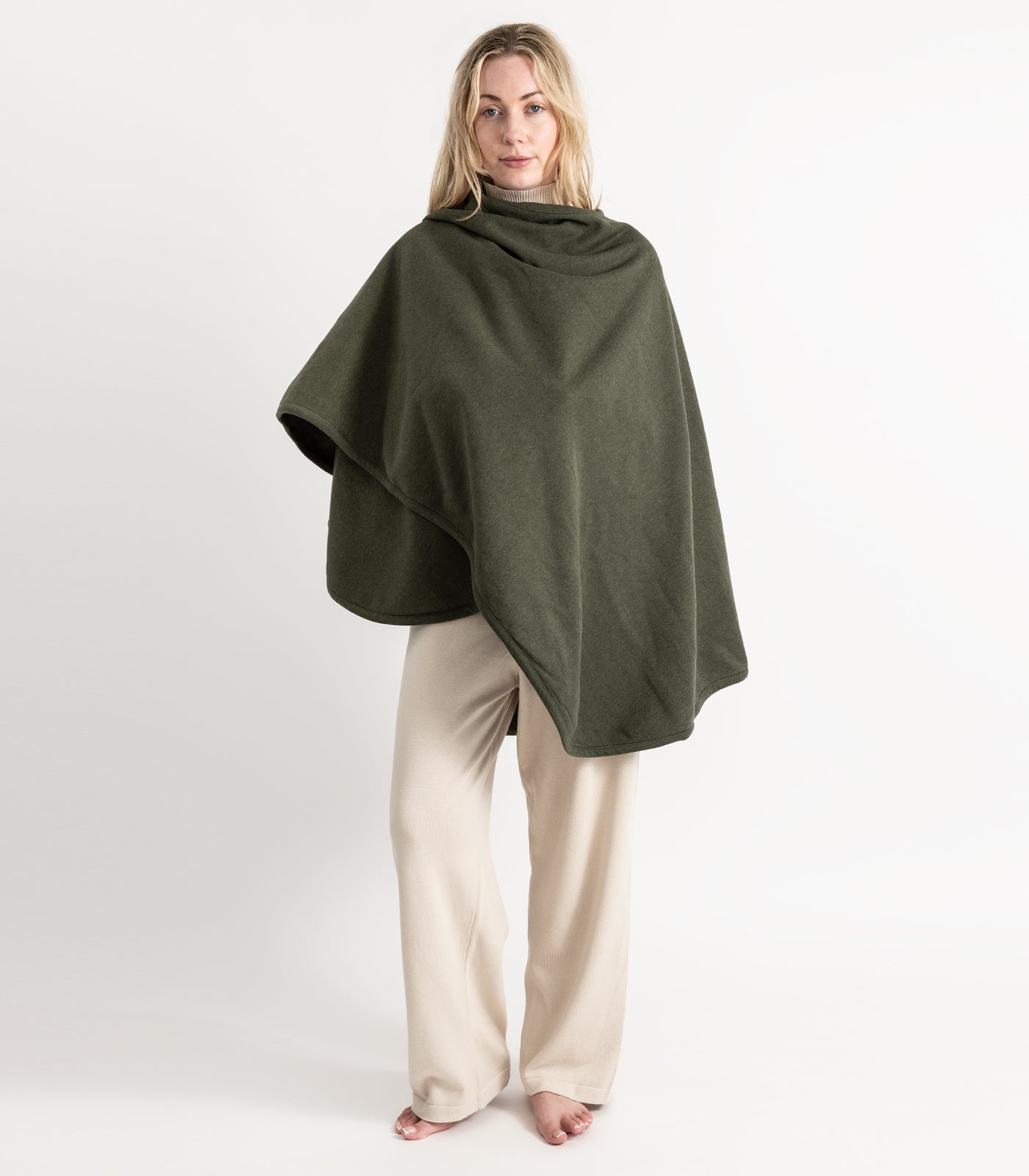 Bhumi Organic Cotton - Fleece Wrap - Green Melange