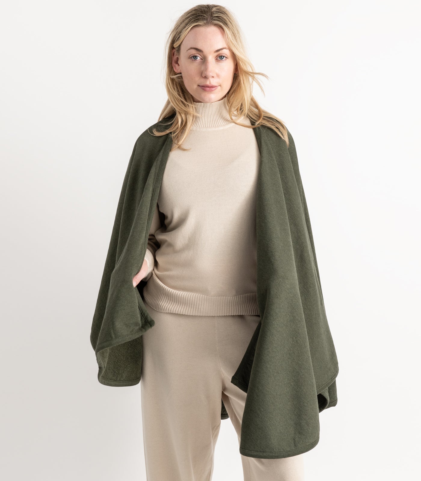 Bhumi Organic Cotton - Fleece Wrap - Green Melange