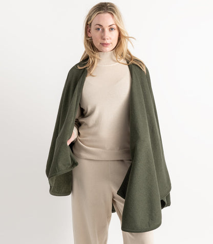 Bhumi Organic Cotton - Fleece Wrap - Green Melange