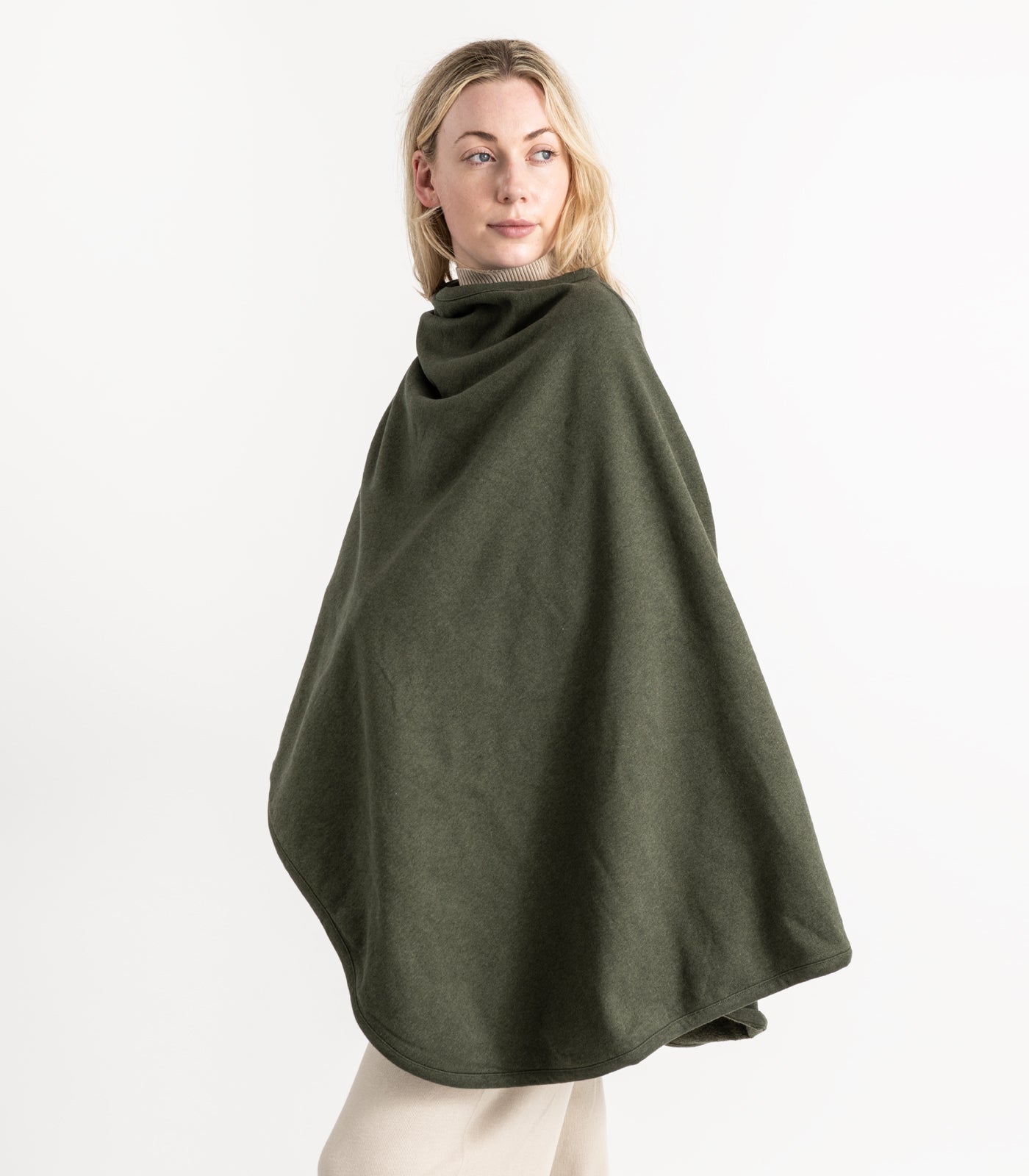 Bhumi Organic Cotton - Fleece Wrap - Green Melange