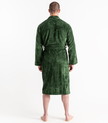 Bhumi Organic Cotton - Spa Robe - Forest Green