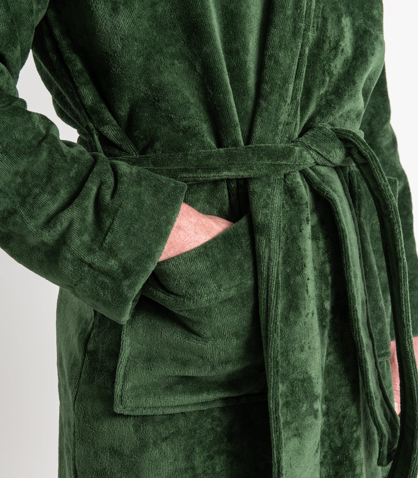 Bhumi Organic Cotton - Spa Robe - Forest Green