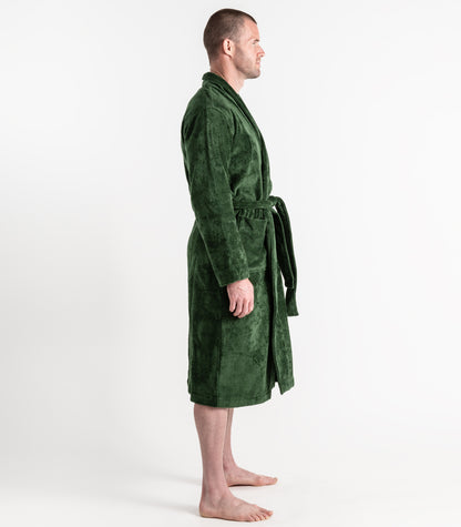 Bhumi Organic Cotton - Spa Robe - Forest Green