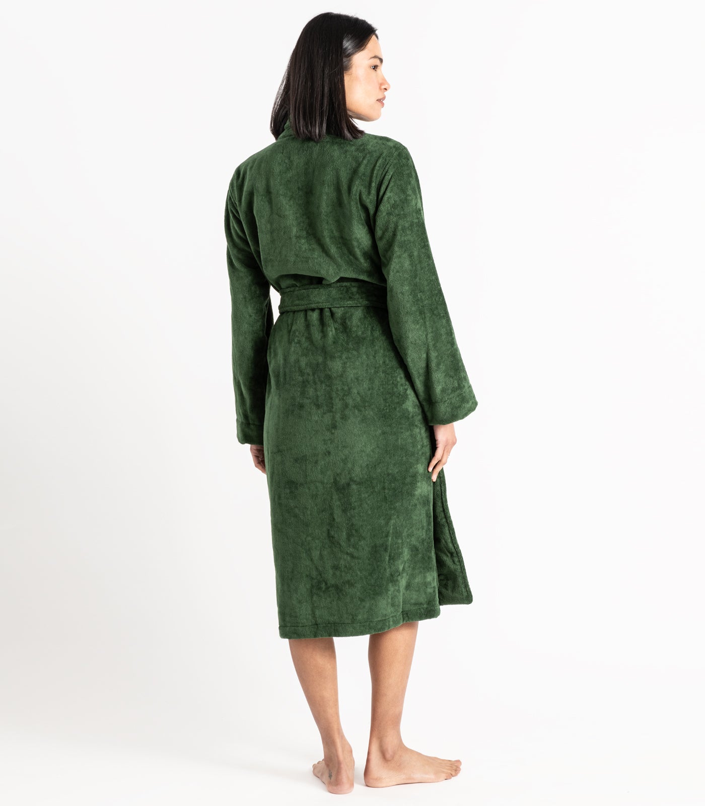 Bhumi Organic Cotton - Spa Robe - Forest Green