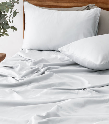 Bhumi Organic Cotton - Sateen Sheet Set - Glacier