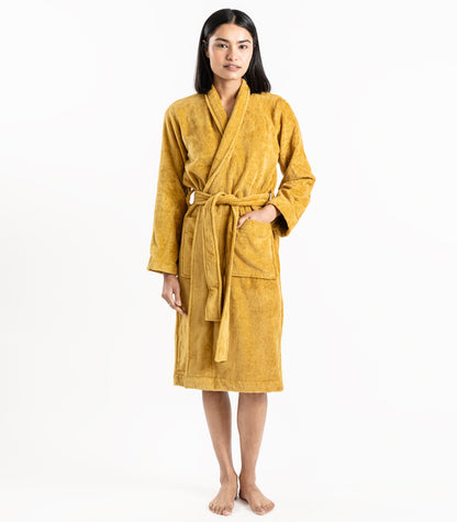 Bhumi Organic Cotton - Spa Robe - Golden Tumeric 