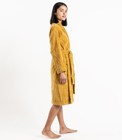 Bhumi Organic Cotton - Spa Robe - Golden Tumeric 